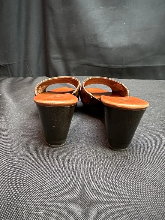 Cole Haan Brown Woven Leather Slide Sandals Woman’s 8 - Picture 7 of 11